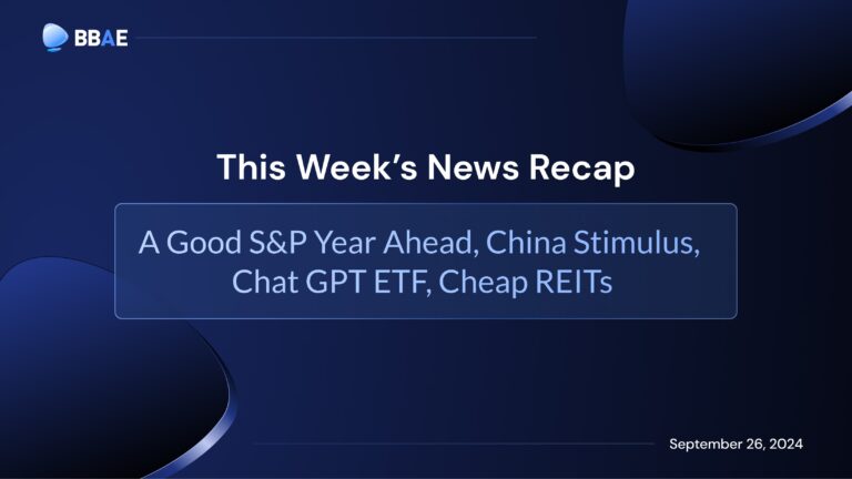 Image representing blog post Resumen semanal: Se avecina un buen año para S&P, estímulo en China, Chat GPT ETF, REITs baratos